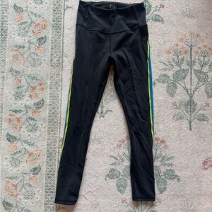 Rainbow Stripe IVL Collective Leggings